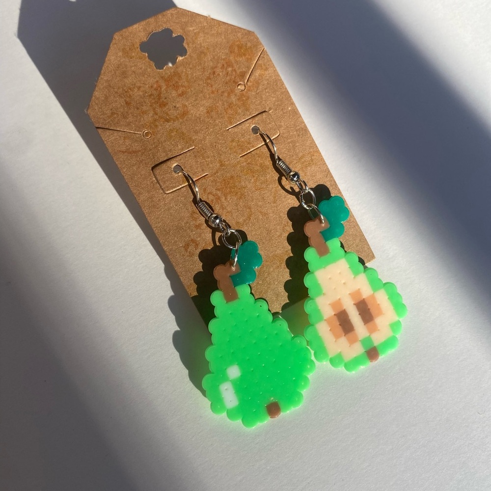 Pear Shaped Beaded Earrings